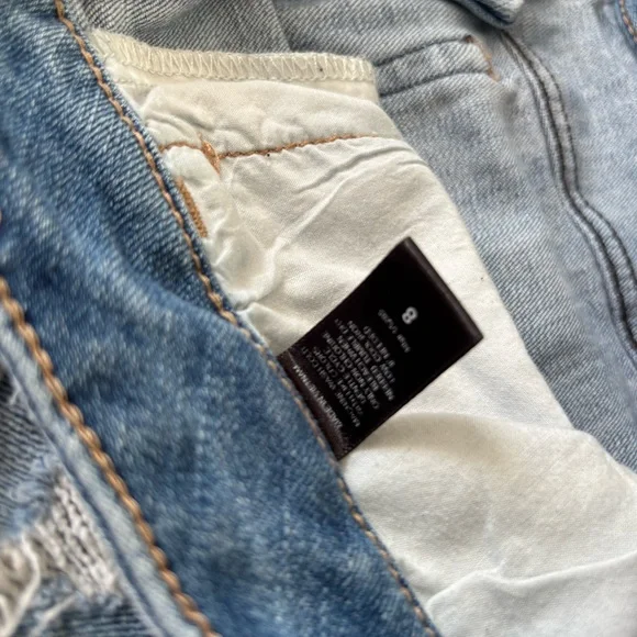 Express Light Blue Denim Shorts - Picture 4 of 7